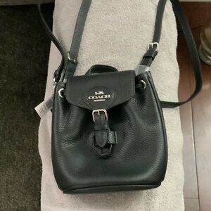 Coach Black Mini Backpack